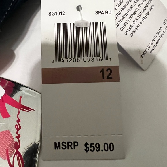 Seven7 Jeans Soft and Comfy Skinny Jeans Girls Size 12 NWT - Picture 10 of 12